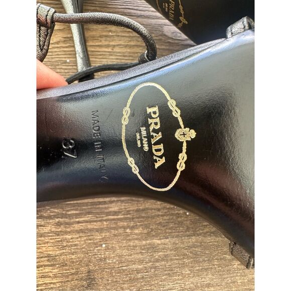 Prada Black Strappy Heels - Picture 7 of 9